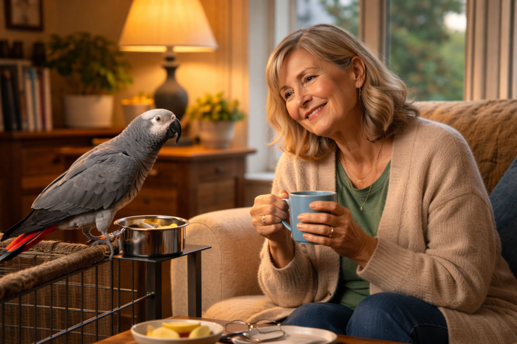 Clementine the African Grey